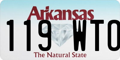 AR license plate 119WTO