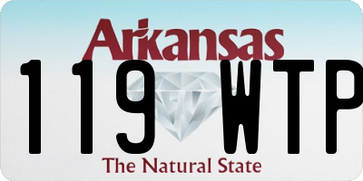 AR license plate 119WTP