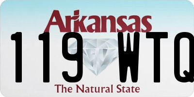 AR license plate 119WTQ