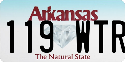 AR license plate 119WTR