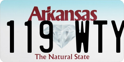 AR license plate 119WTY