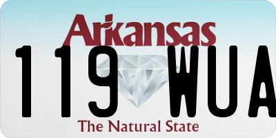 AR license plate 119WUA