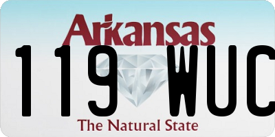 AR license plate 119WUC