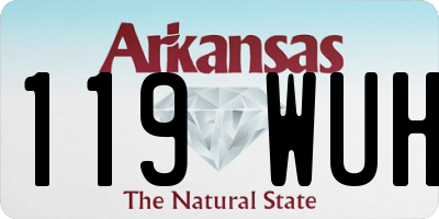 AR license plate 119WUH