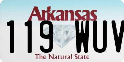 AR license plate 119WUV