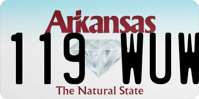 AR license plate 119WUW