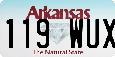 AR license plate 119WUX