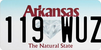 AR license plate 119WUZ