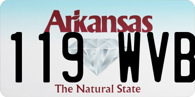 AR license plate 119WVB