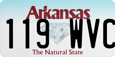AR license plate 119WVC