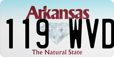 AR license plate 119WVD