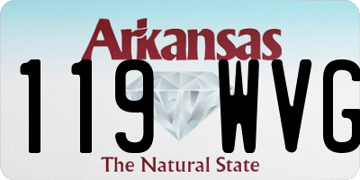 AR license plate 119WVG