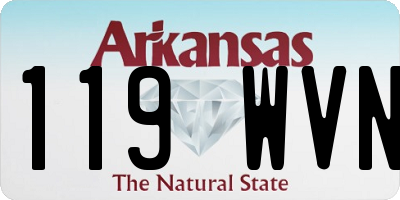 AR license plate 119WVN