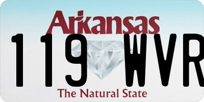 AR license plate 119WVR