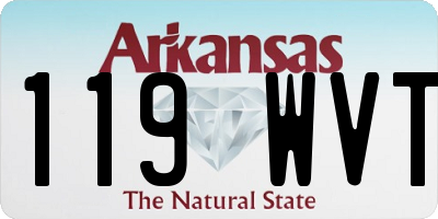 AR license plate 119WVT
