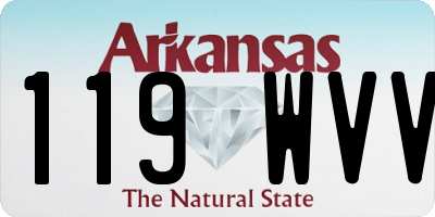 AR license plate 119WVV