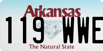 AR license plate 119WWE