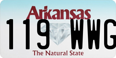 AR license plate 119WWG