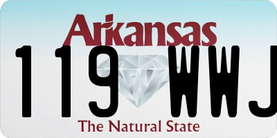 AR license plate 119WWJ