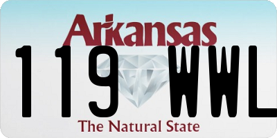 AR license plate 119WWL