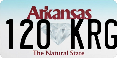 AR license plate 120KRG