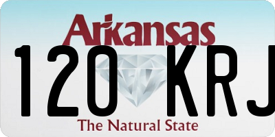 AR license plate 120KRJ