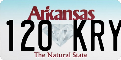 AR license plate 120KRY