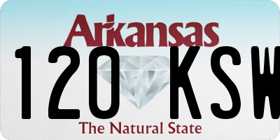 AR license plate 120KSW