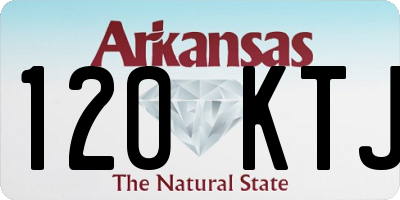 AR license plate 120KTJ