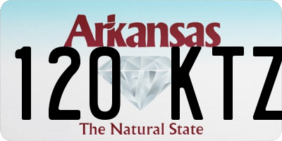 AR license plate 120KTZ