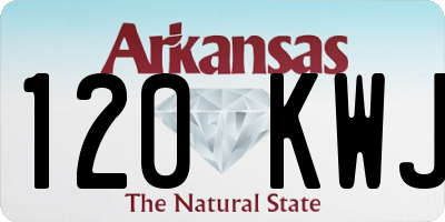 AR license plate 120KWJ