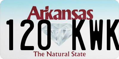 AR license plate 120KWK