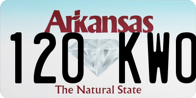 AR license plate 120KWO
