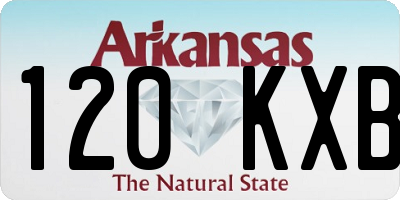AR license plate 120KXB