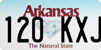 AR license plate 120KXJ