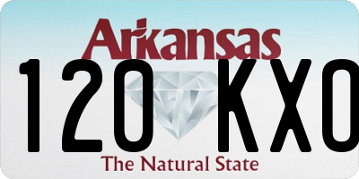 AR license plate 120KXO