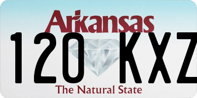 AR license plate 120KXZ