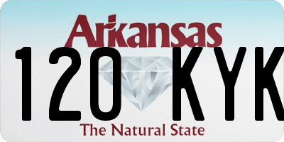 AR license plate 120KYK