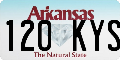 AR license plate 120KYS