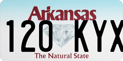 AR license plate 120KYX