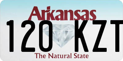 AR license plate 120KZT