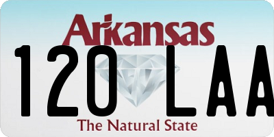 AR license plate 120LAA