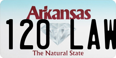 AR license plate 120LAW