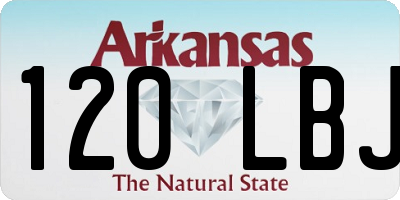 AR license plate 120LBJ