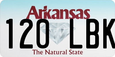 AR license plate 120LBK