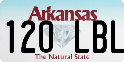 AR license plate 120LBL