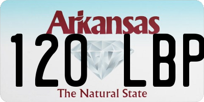 AR license plate 120LBP