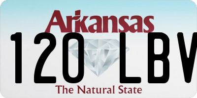 AR license plate 120LBV