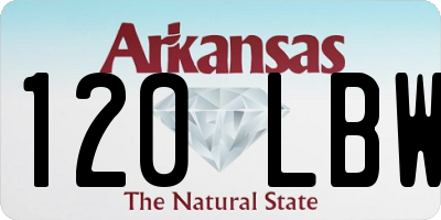AR license plate 120LBW