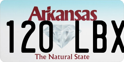 AR license plate 120LBX